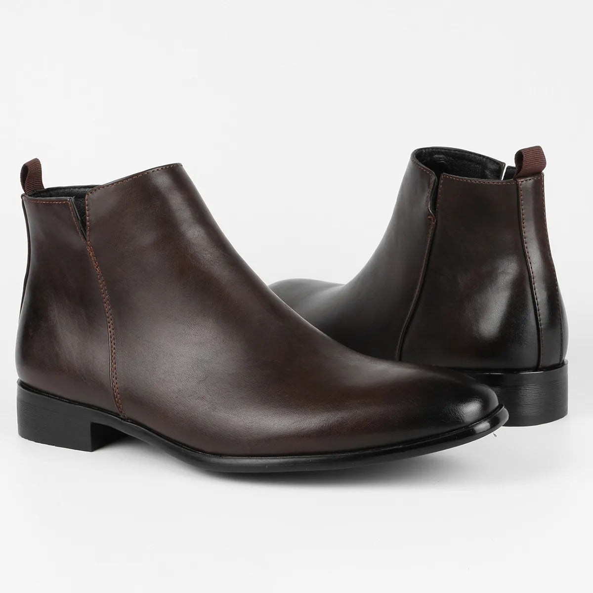 Classic Retro Men's Boots with Side Zip