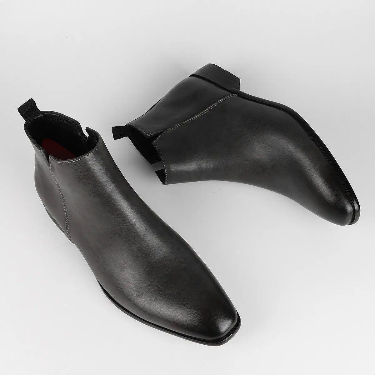 Classic Retro Men's Boots with Side Zip