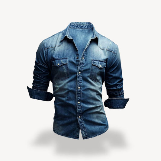 Classic Western Shirt with Snap Buttons