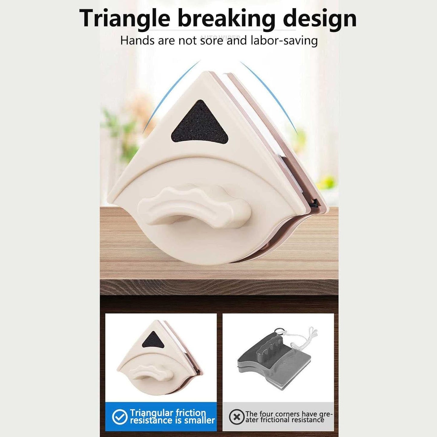 Cleaner Pro° Window Cleaning: Easy Double-Sided Window Cleaning Tool
