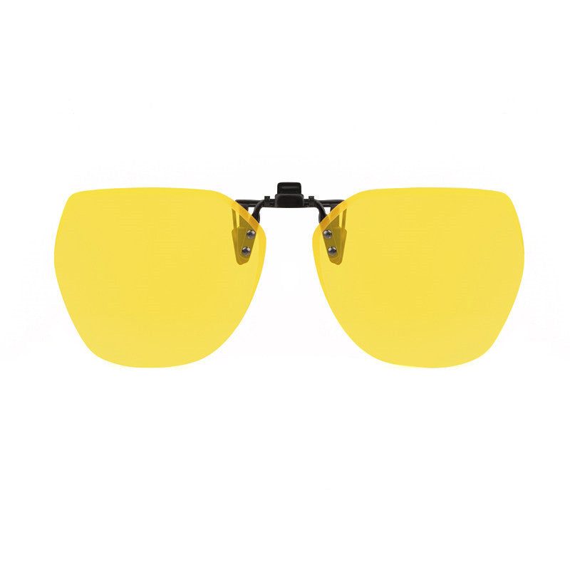 Clip-on Rimless Polarized Sunglasses, with Anti-glare and Flip-Up Design, for Outdoor/Driving
