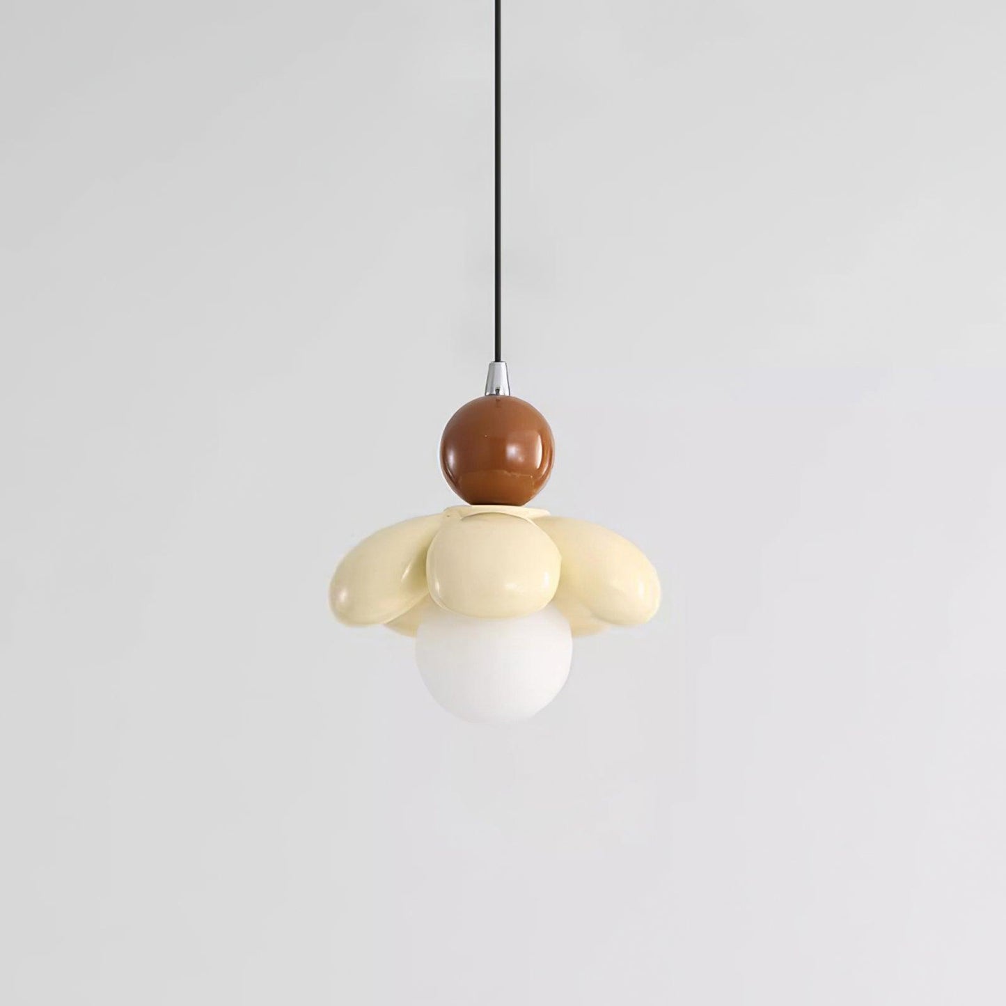 Colorful Flower-Shaped Pendant Lamp – Stylish Lighting for Living Room and Bedroom with Resin, Color Options