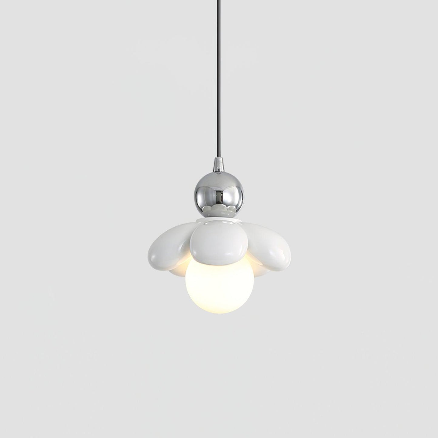 Colorful Flower-Shaped Pendant Lamp – Stylish Lighting for Living Room and Bedroom with Resin, Color Options