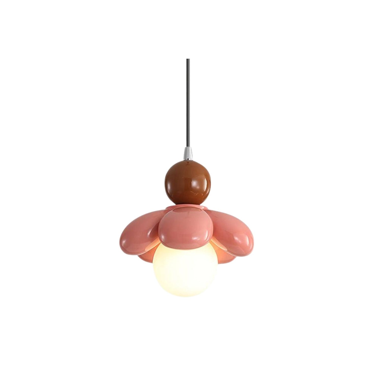 Colorful Flower-Shaped Pendant Lamp – Stylish Lighting for Living Room and Bedroom with Resin, Color Options
