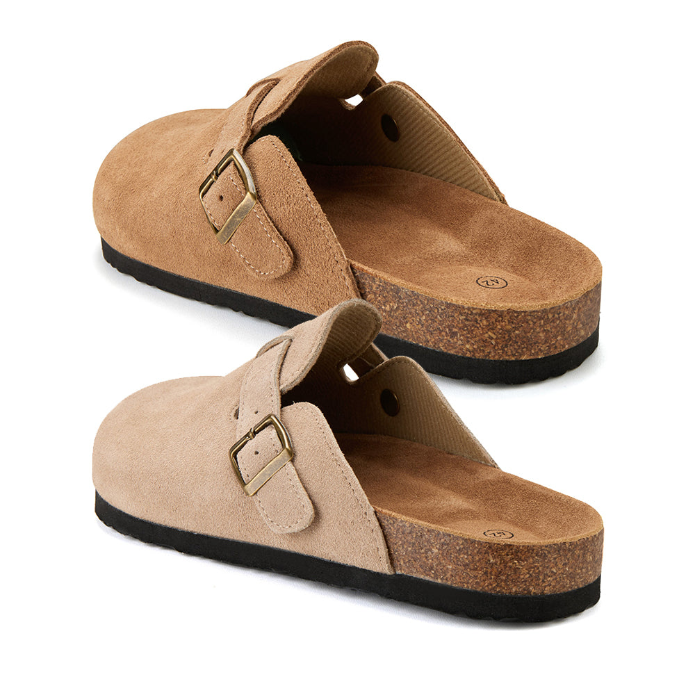 Comfort and Style in One – Classic Cork Sandals with Closed Toe