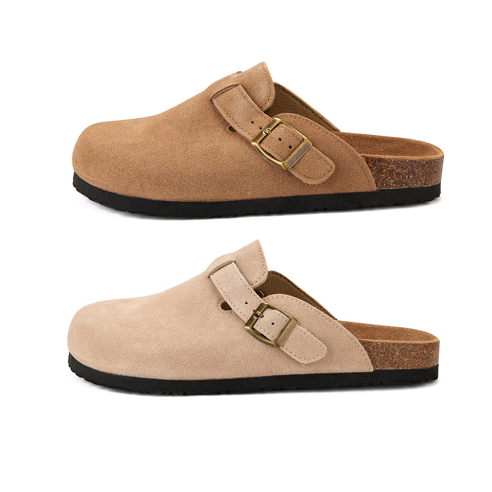 Comfort and Style in One – Classic Cork Sandals with Closed Toe