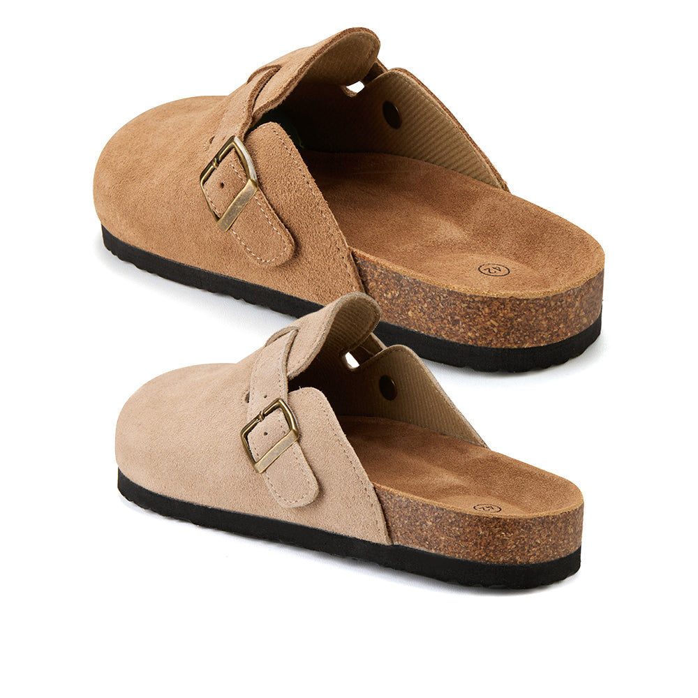 Comfort and Style in One – Classic Cork Sandals with Closed Toe