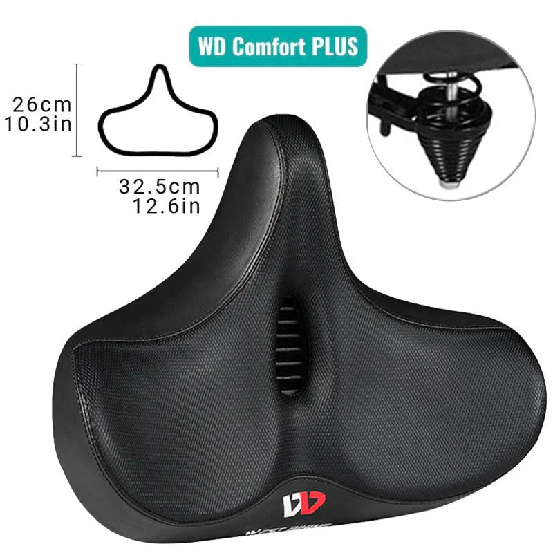 Comfortable Bicycle Saddle | Extra Wide Seat