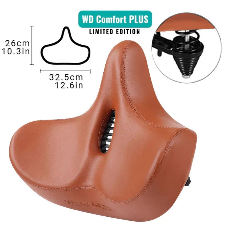 Comfortable Bicycle Saddle | Extra Wide Seat