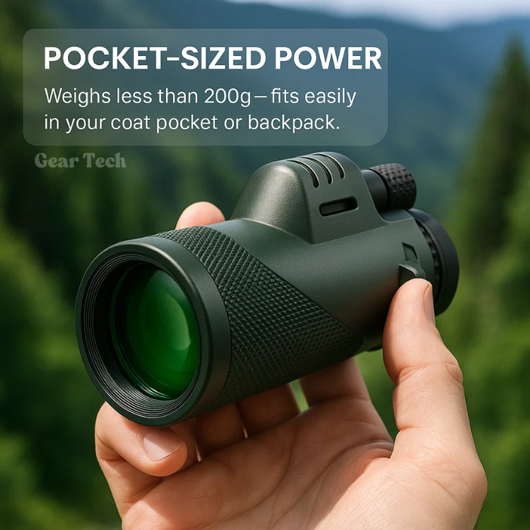 Compact 600x Ultra-Zoom Monocular Telescope | HD Lens, Lightweight & Perfect for Hiking, Birdwatching, and Sports Events