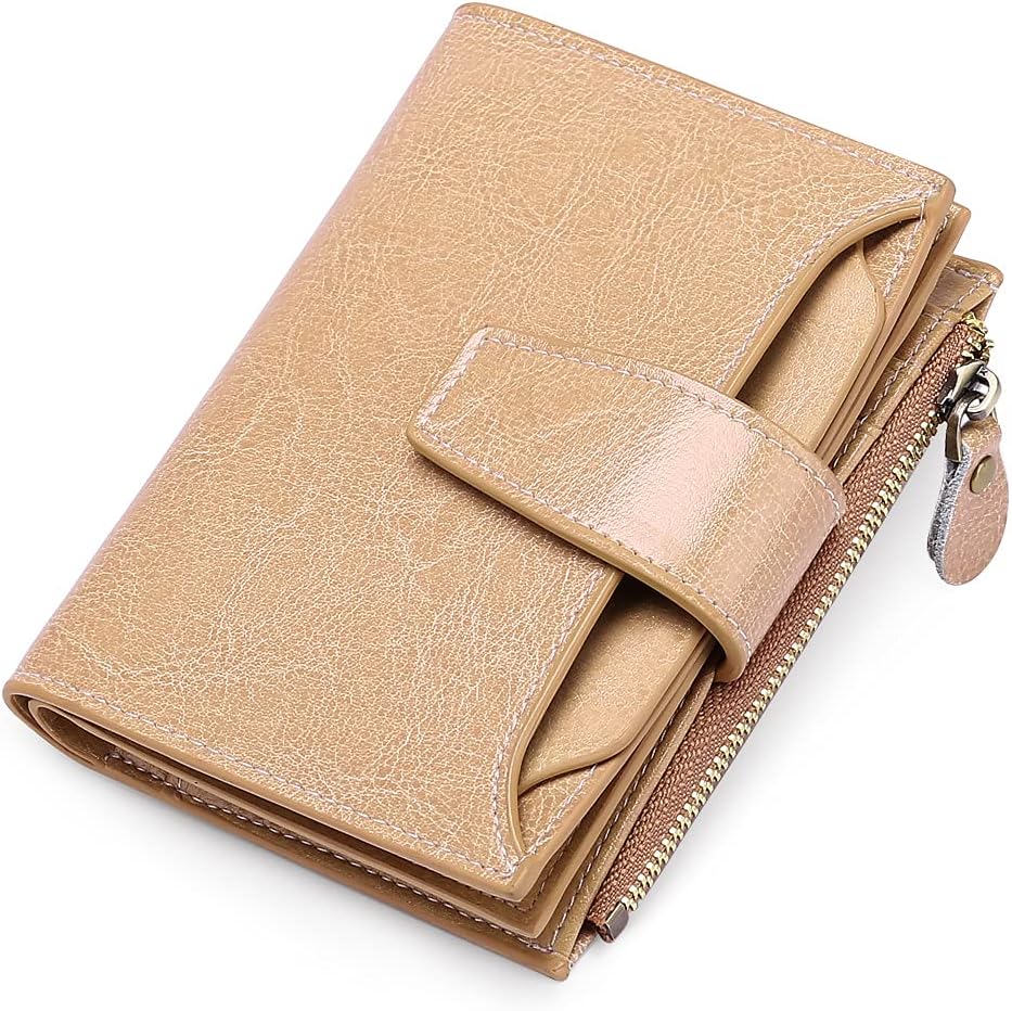 Compact Genuine Leather Multi-Pocket Wallet