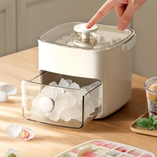 Compact Ice Maker – Quick Production Function for Home and Office Users – Ideal for a Stylish and Refreshing Drink in Minutes