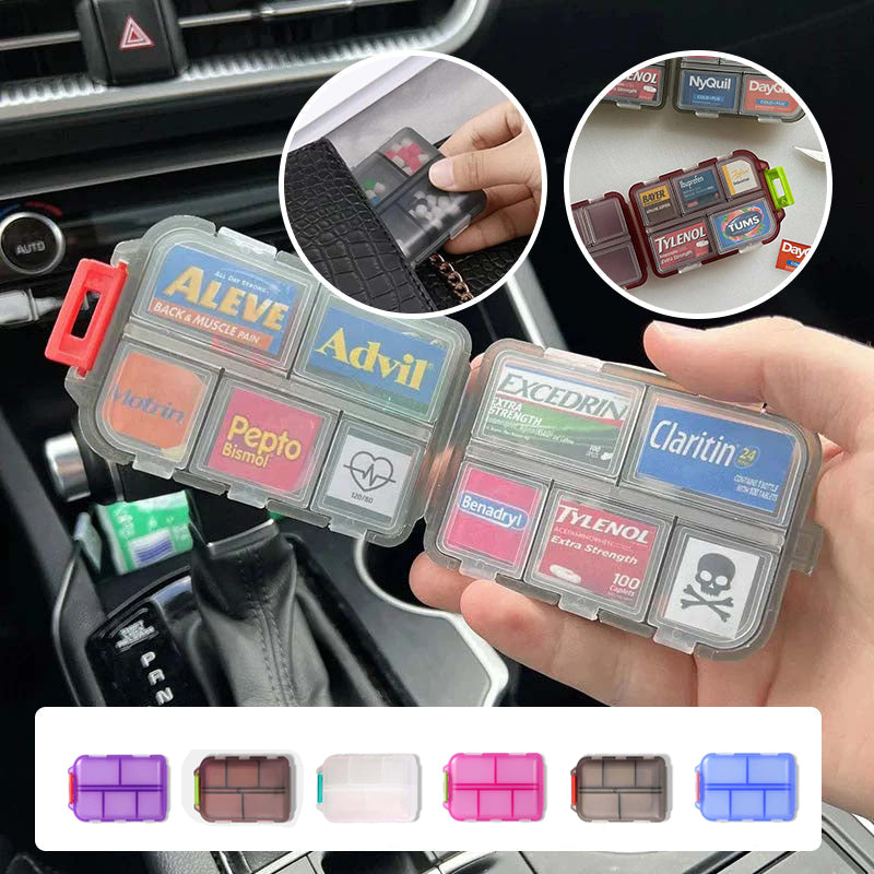 Compact Portable Travel Pill Organizer with 161 Labels