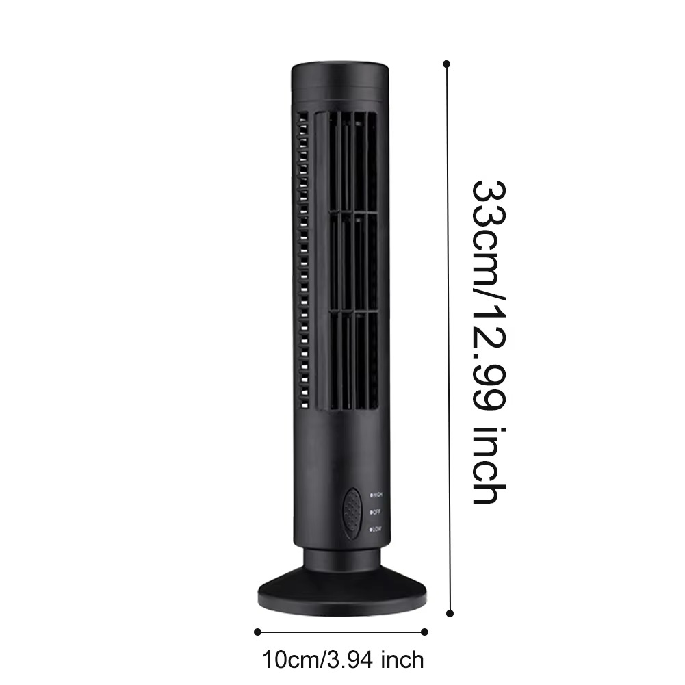 Compact Tower Fan with Silent Bladeless Breeze Technology