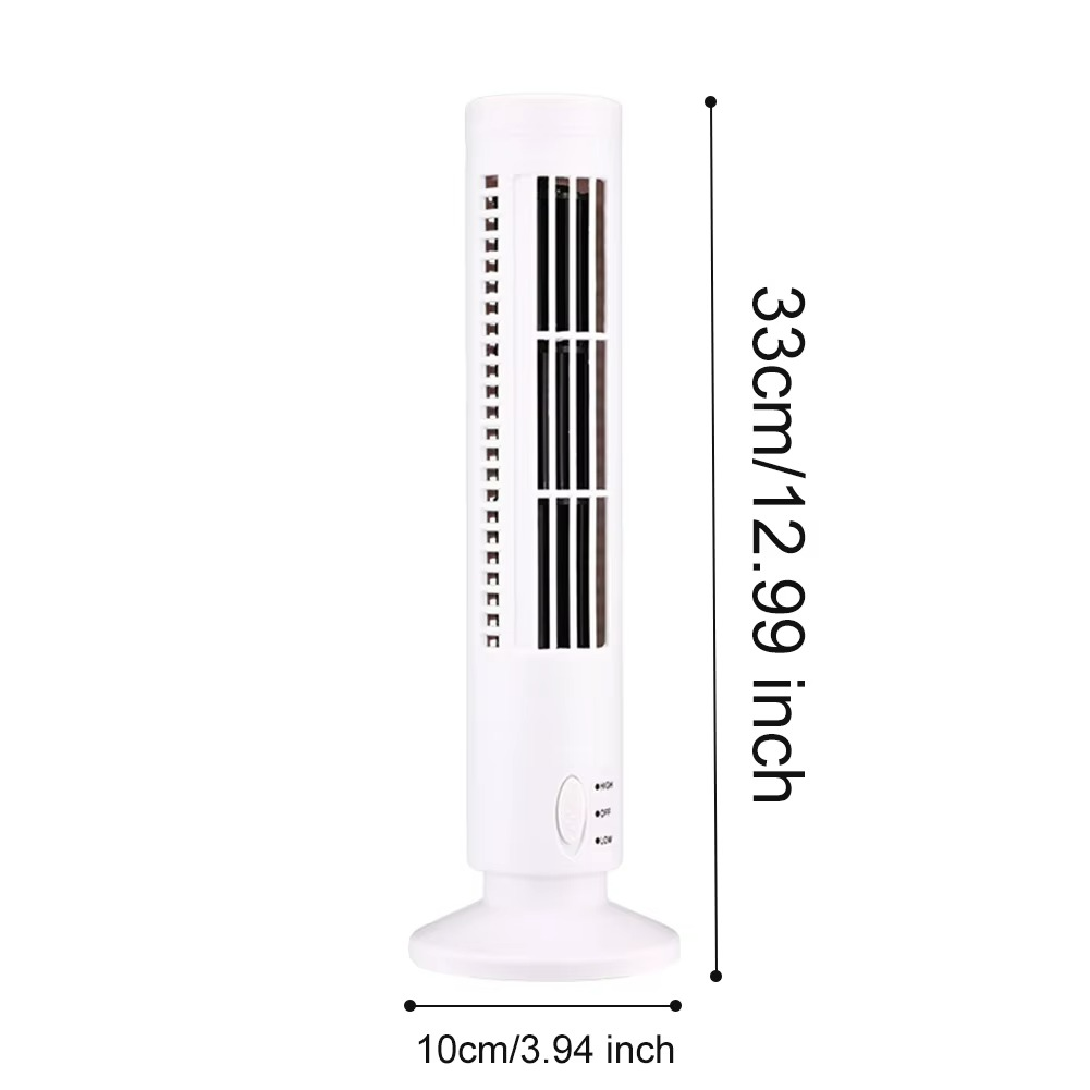 Compact Tower Fan with Silent Bladeless Breeze Technology