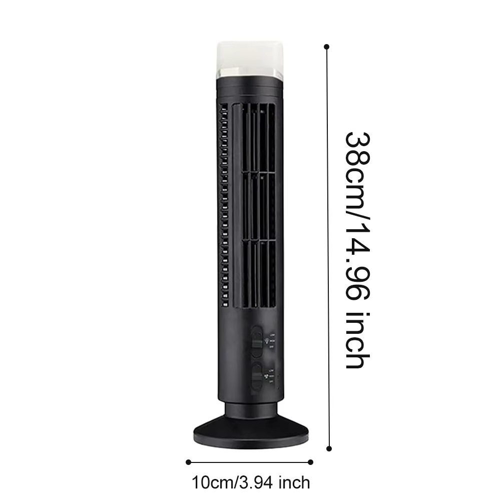 Compact Tower Fan with Silent Bladeless Breeze Technology