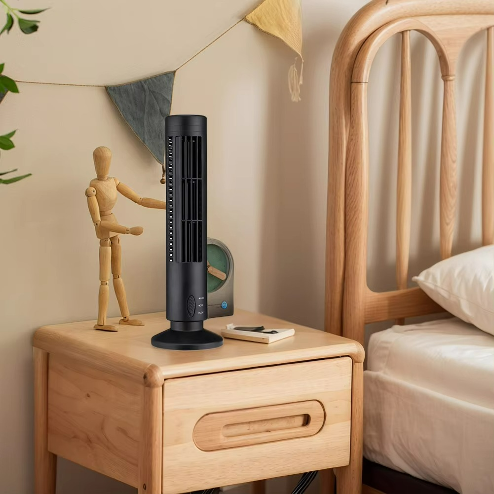 Compact Tower Fan with Silent Bladeless Breeze Technology