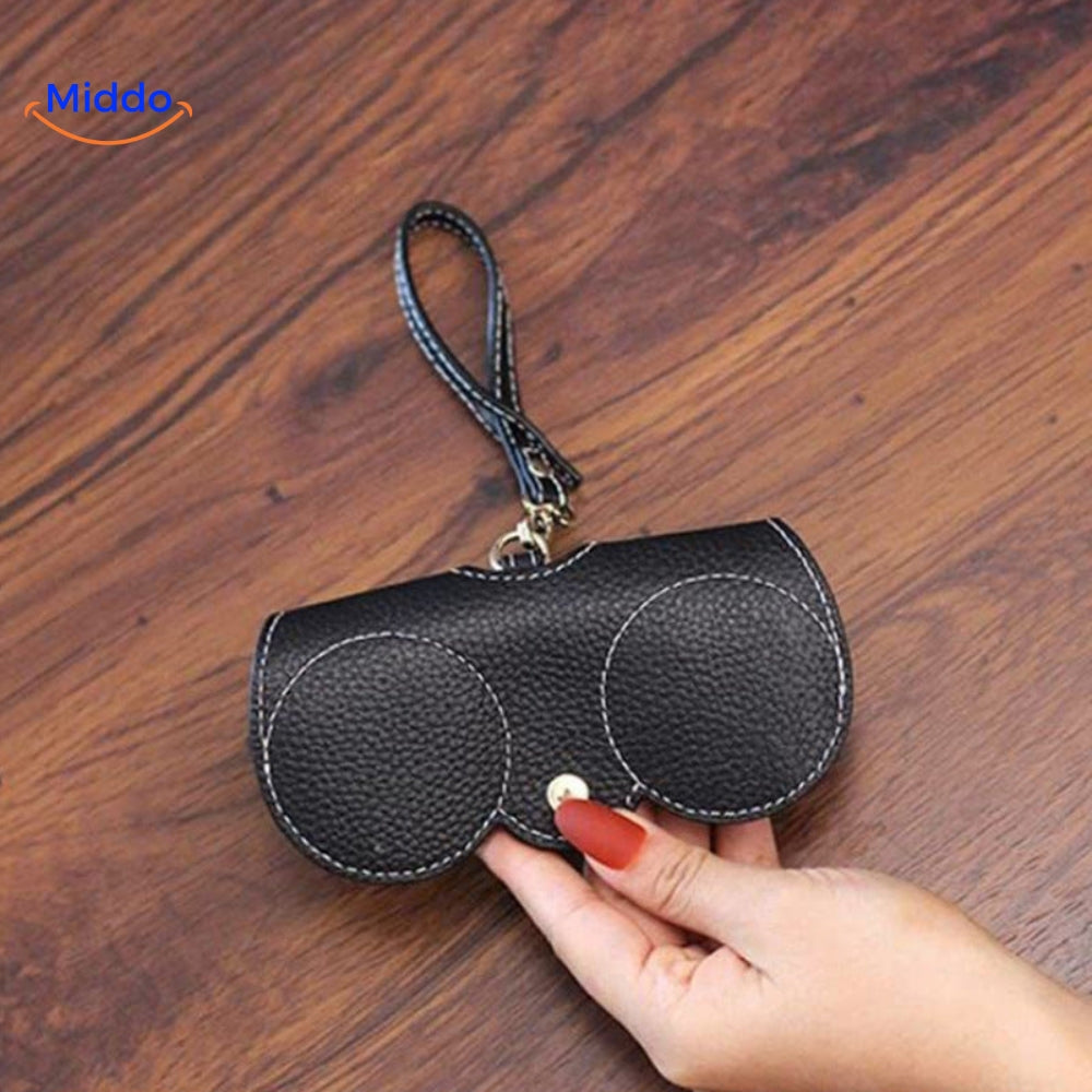 CompactVision™ - Slim Leather Glasses Case | Stylish Protection for Reading Glasses and Sunglasses