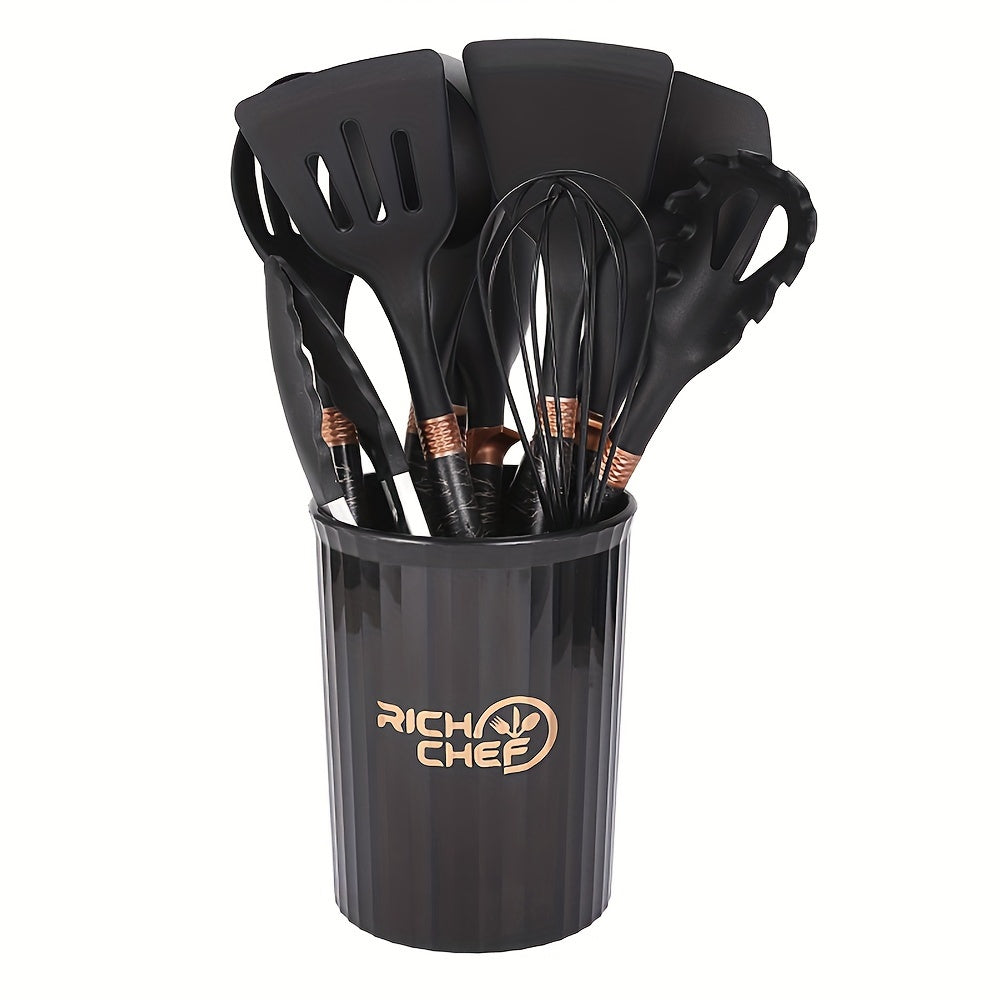 Cooking - Kitchen joy with the elegant silicone kitchen utensil set