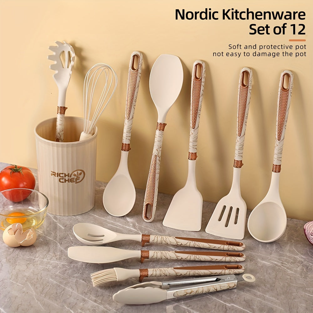 Cooking - Kitchen joy with the elegant silicone kitchen utensil set