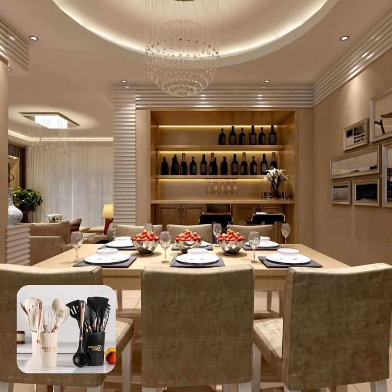 Cooking - Kitchen joy with the elegant silicone kitchen utensil set