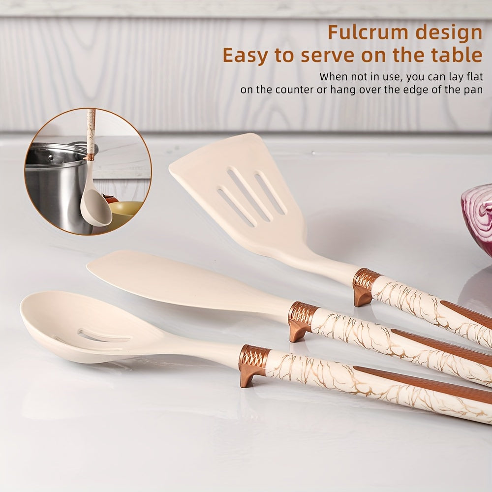 Cooking - Kitchen joy with the elegant silicone kitchen utensil set