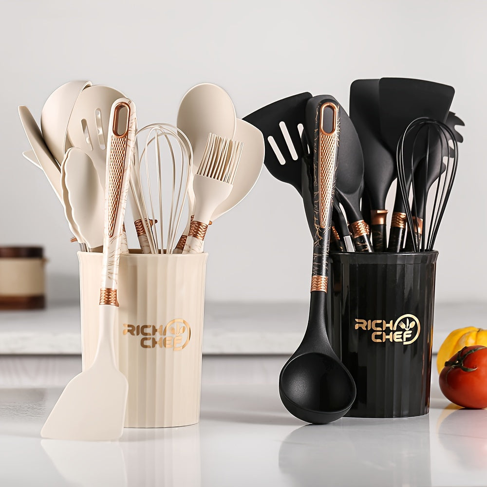 Cooking - Kitchen joy with the elegant silicone kitchen utensil set