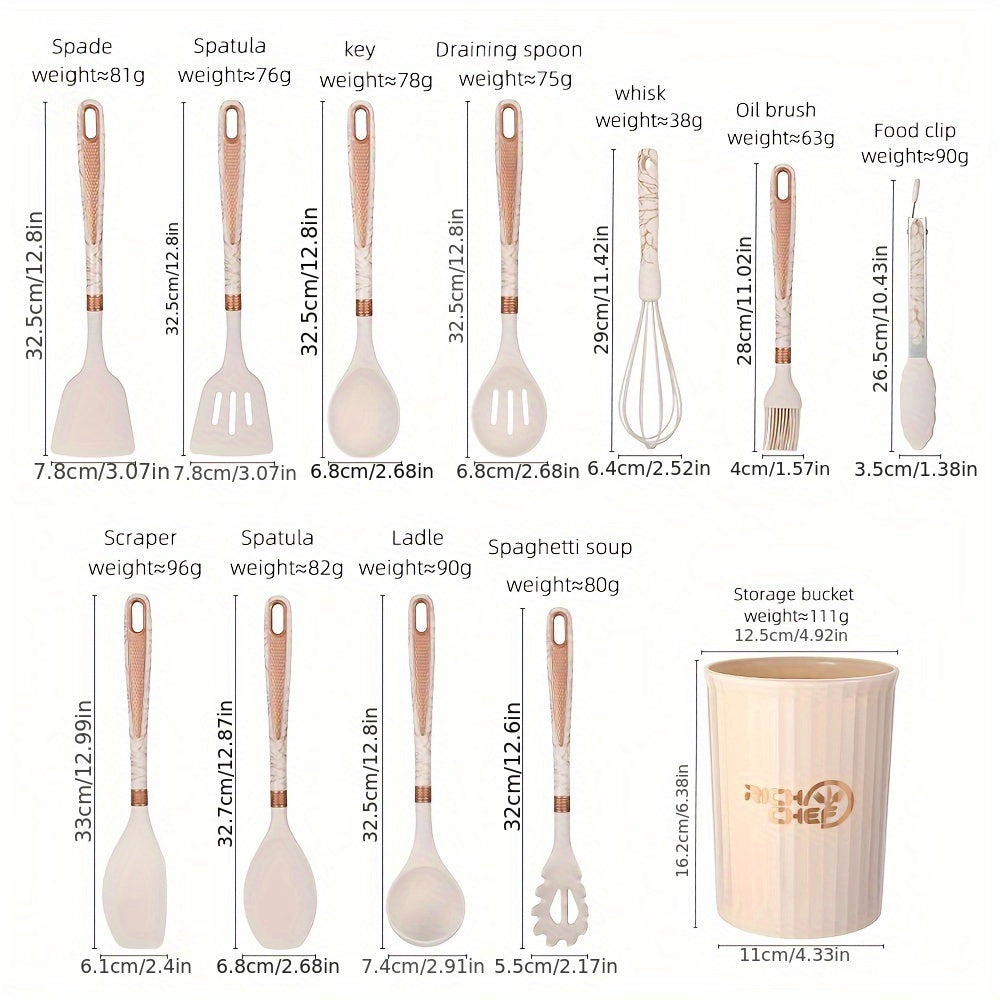 Cooking - Kitchen joy with the elegant silicone kitchen utensil set