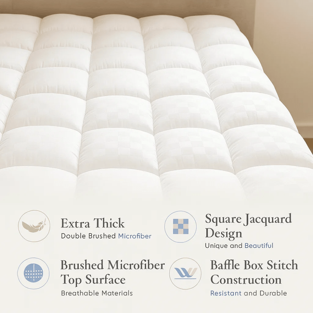 Cooling Mattress Topper for Comfort