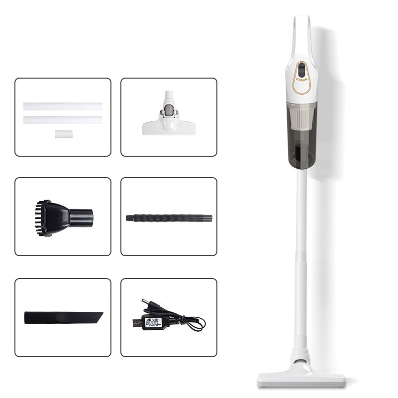 Cordless Handheld Vacuum Cleaner for Home and Car, White/Black