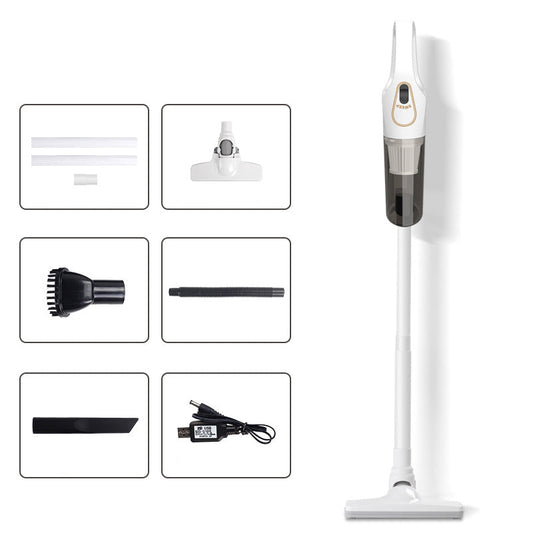 Cordless Handheld Vacuum Cleaner for Home and Car, White/Black