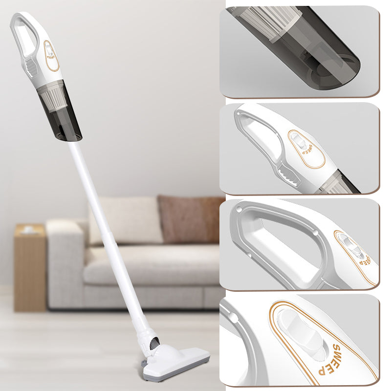 Cordless Handheld Vacuum Cleaner for Home and Car, White/Black