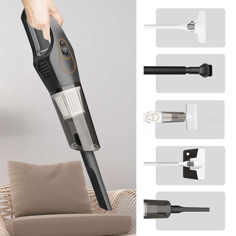 Cordless Handheld Vacuum Cleaner for Home and Car, White/Black