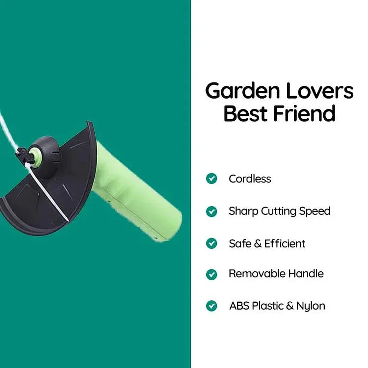 Cordless Mini Weed Trimmer with Battery-Powered Design