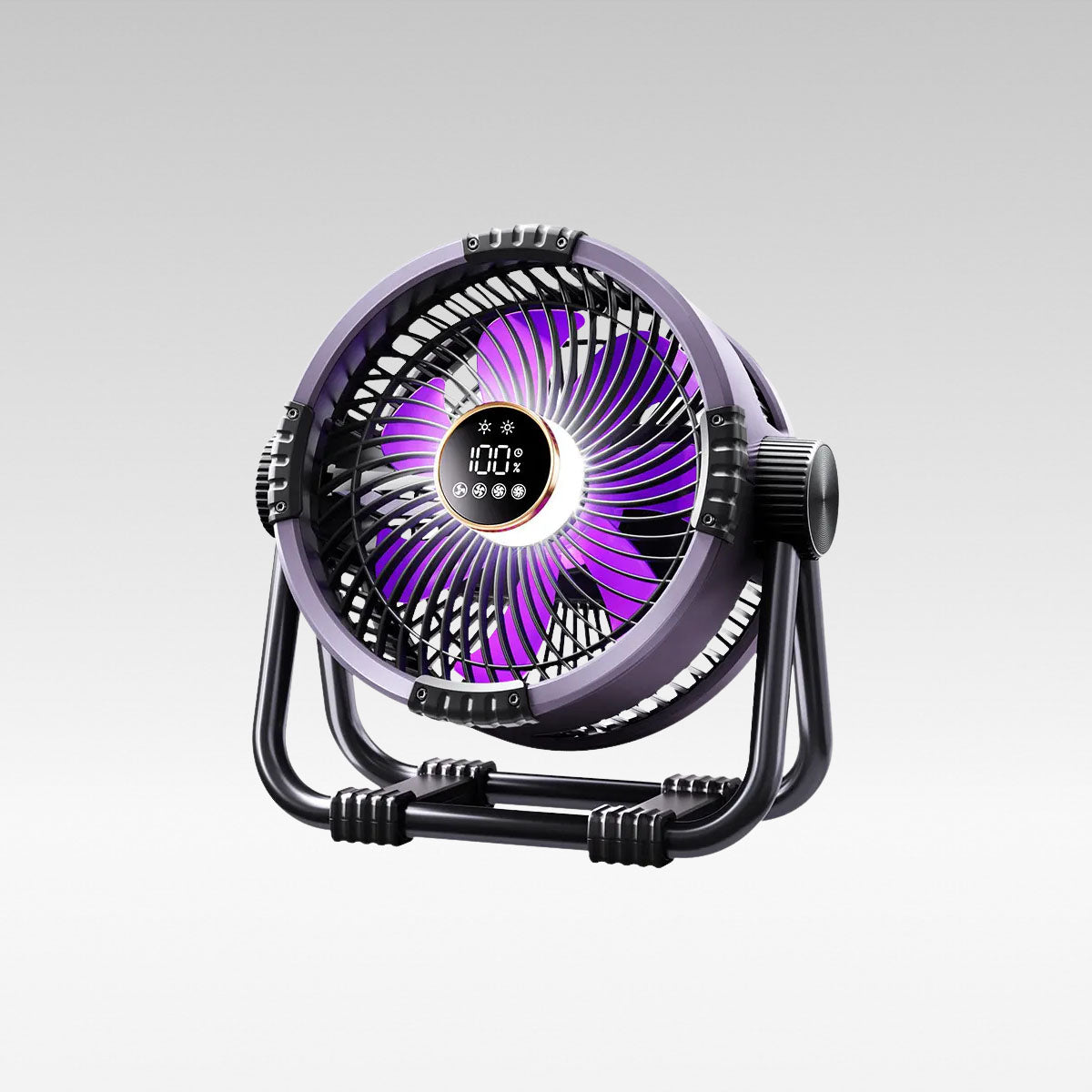Cordless Outdoor Fan with LED Light - 20000mAh
