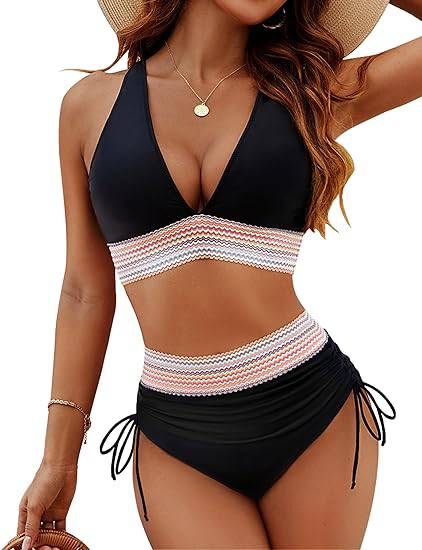 Corrective Bikini Demi | High-Waisted Color Block Design