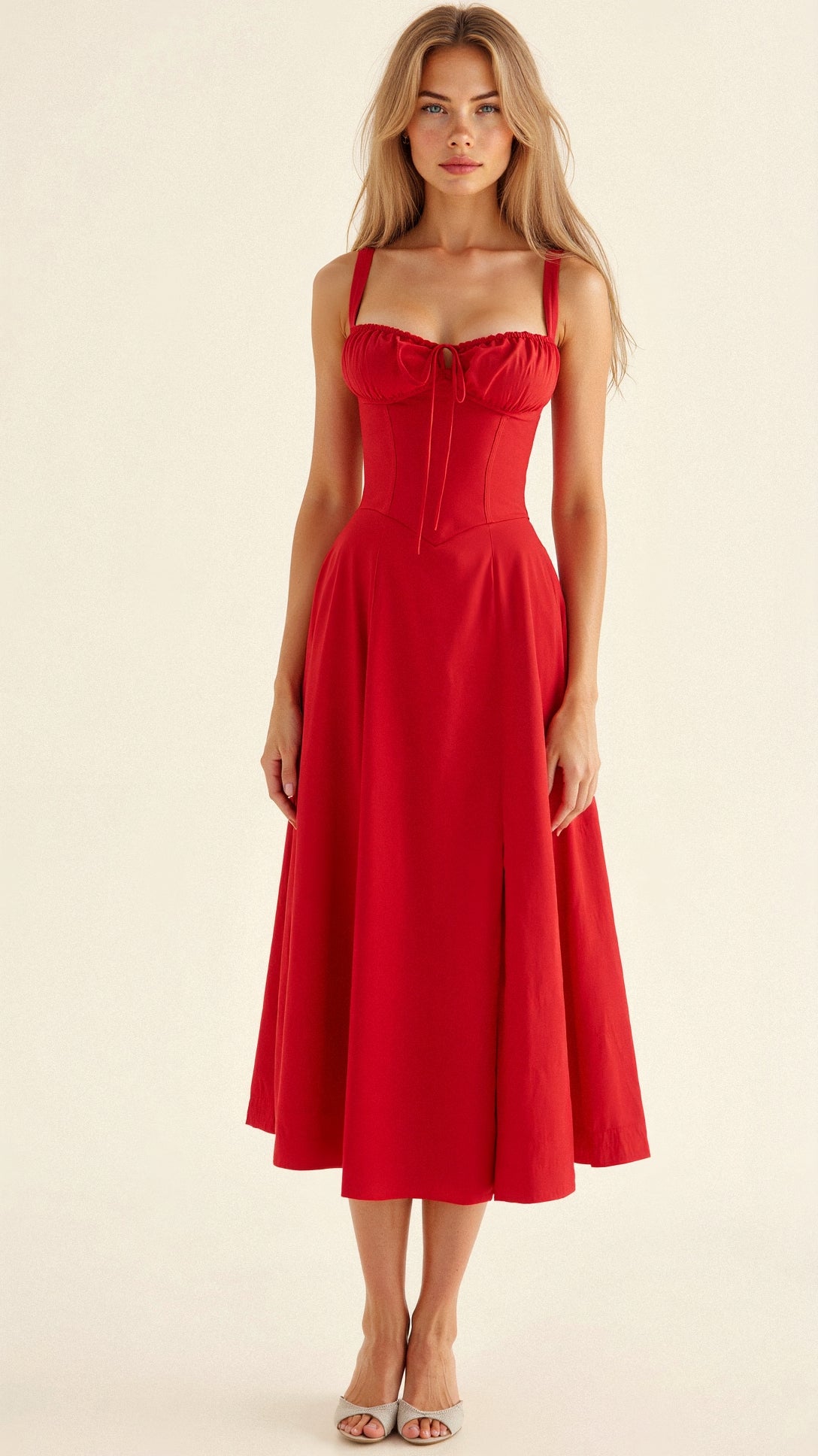 Corset Midi Dress - Elegant, figure-flattering style