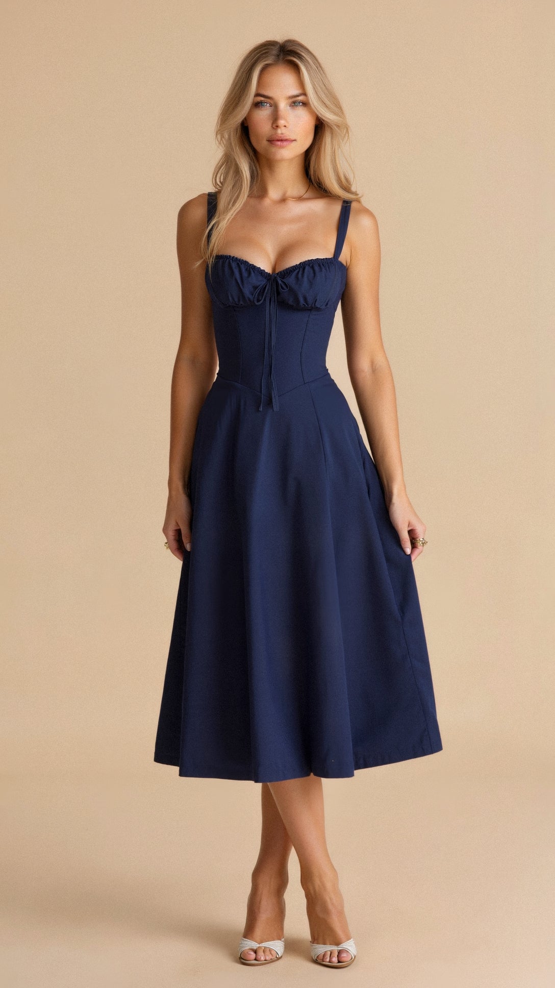 Corset Midi Dress - Elegant, figure-flattering style