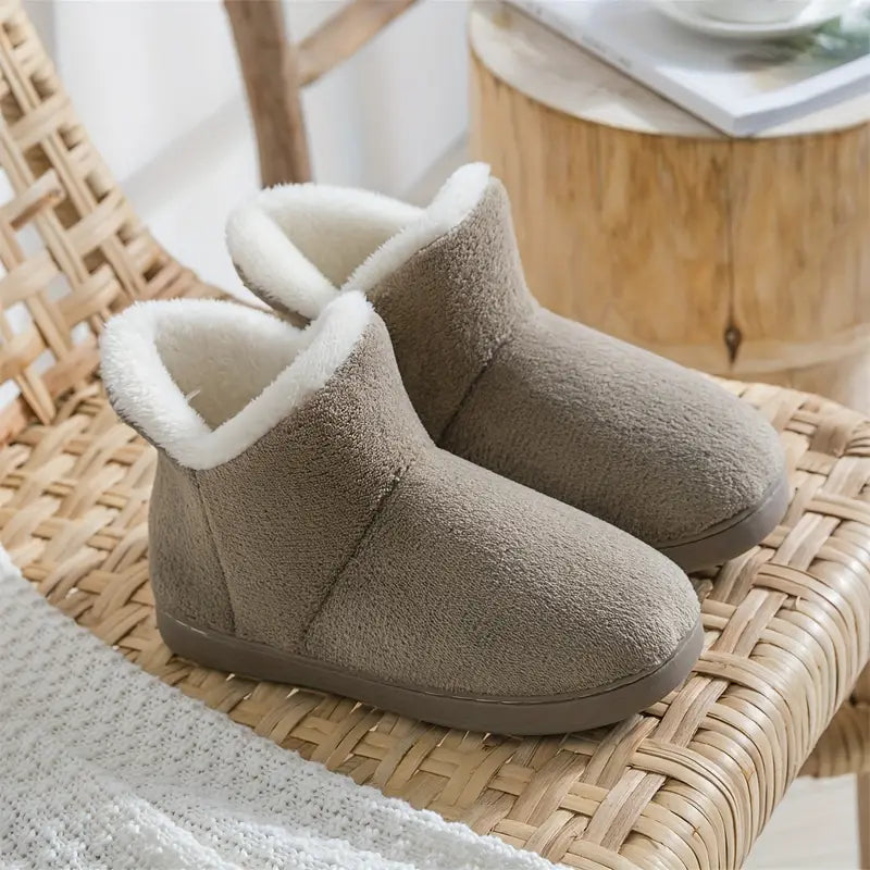 Cozy Lined Ankle Boot Slippers