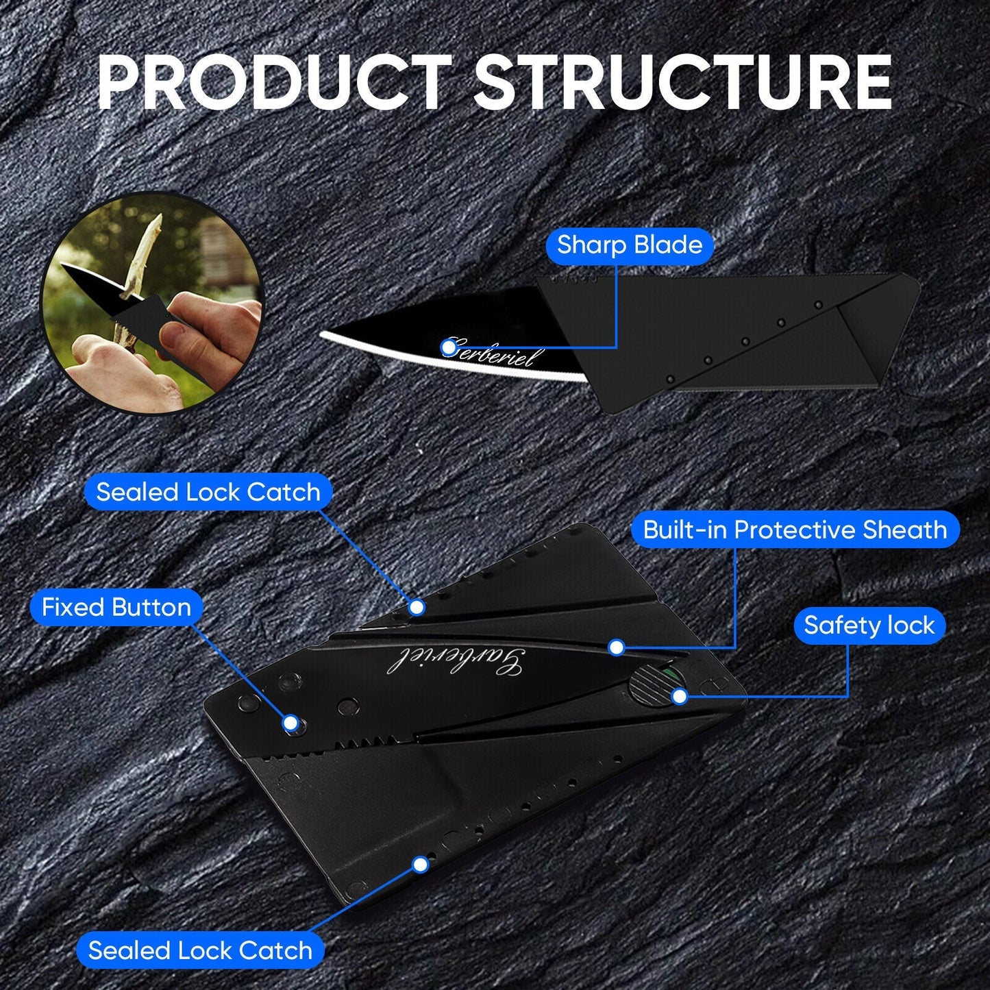 Credit Card Size Pocket Knife for Daily Carry