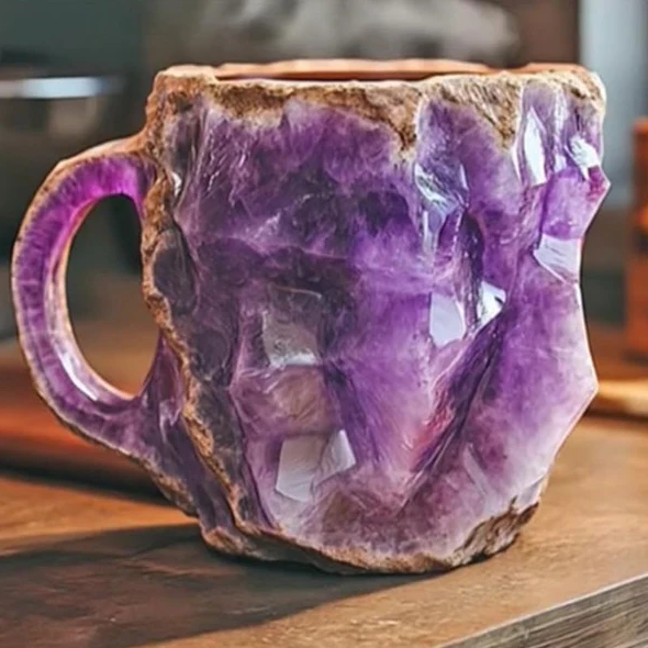 Crystal Coffee Mug 180ml – Elegant Quartz Design Stylish Drink Mug