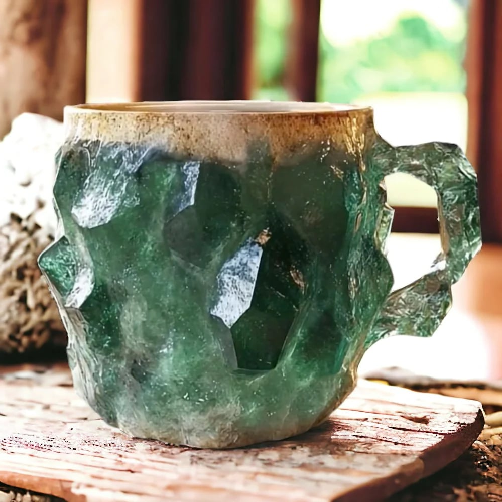 Crystal Coffee Mug 180ml – Elegant Quartz Design Stylish Drink Mug