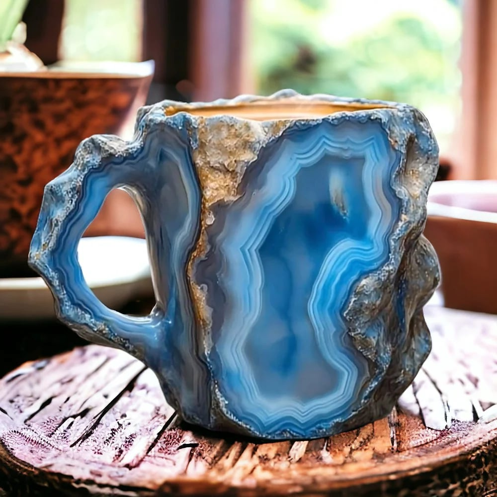 Crystal Coffee Mug 180ml – Elegant Quartz Design Stylish Drink Mug