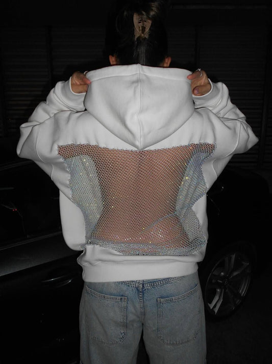Crystal- Hoodie — Own the Spotlight with Daring Edge and Luxe Comfort