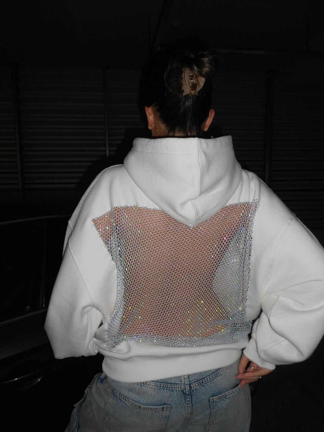 Crystal- Hoodie — Own the Spotlight with Daring Edge and Luxe Comfort