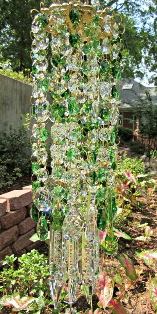 Crystal Wind Chime – Tranquil Garden Decoration