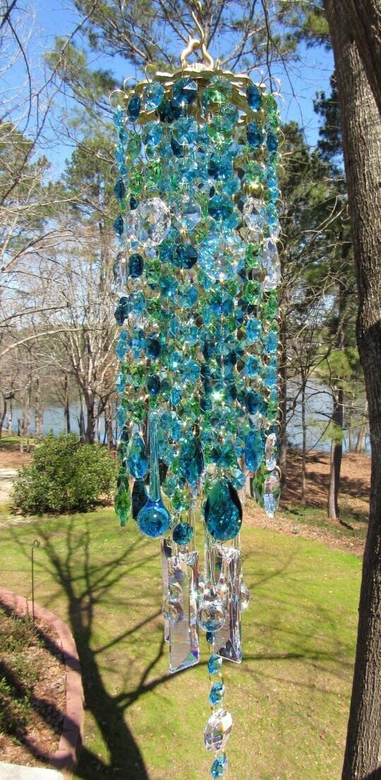 Crystal Wind Chime – Tranquil Garden Decoration