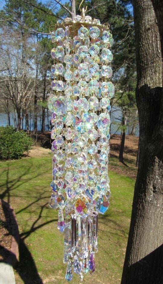 Crystal Wind Chime – Tranquil Garden Decoration