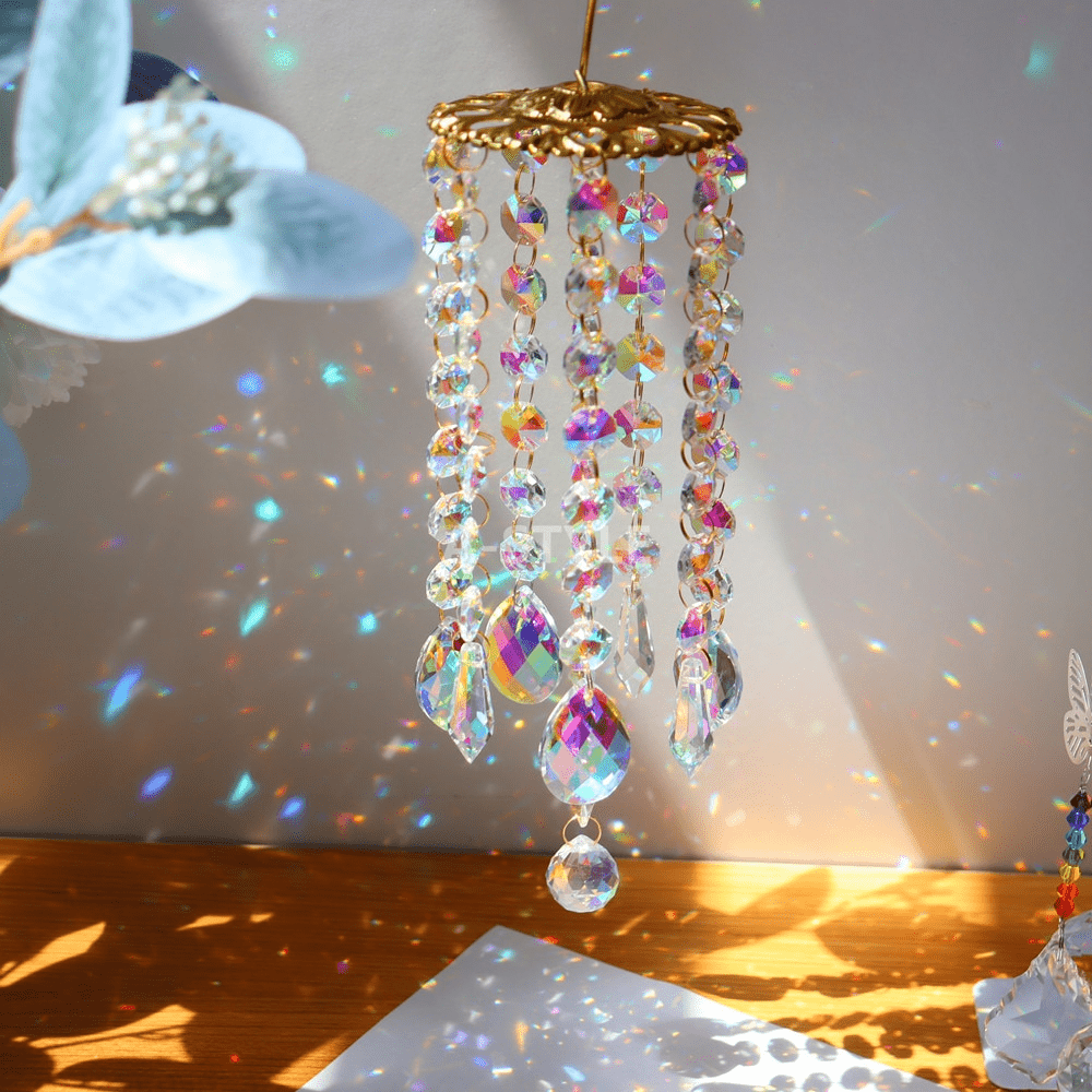 Crystal Wind Chime – Tranquil Garden Decoration
