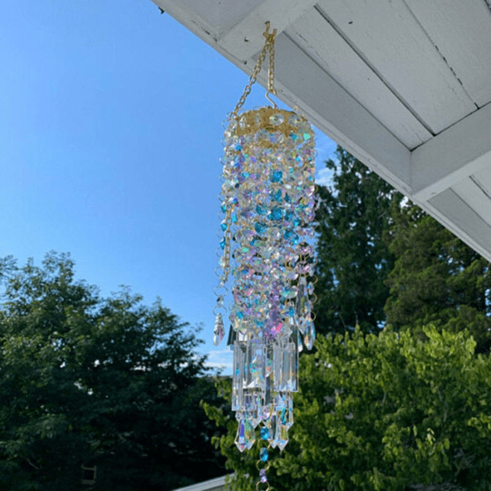 Crystal Wind Chime – Tranquil Garden Decoration